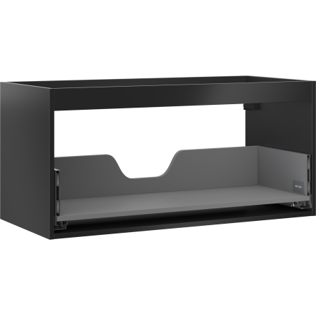 Mexen Box-A korpus szafki podumywalkowej 100 cm, 1 szuflada, czarny mat - 91AX0-1000-470-1-71