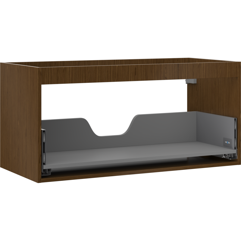 Mexen Box-A korpus szafki podumywalkowej 100 cm, 1 szuflada, orzech - 91AX0-1000-470-1-86