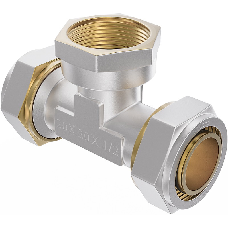 Mexen PEX-S trójnik skręcany PEX 25 x 3/4 GW x 25 - W97232-2534F25-00