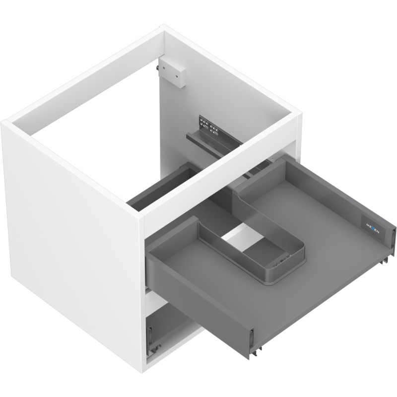 Mexen Box-A korpus szafki podumywalkowej 50 cm, 2 szuflady, biały mat - 91AX0-0500-470-2-01