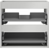 Mexen Box-A korpus szafki podumywalkowej 50 cm, 2 szuflady, szary mat - 91AX0-0500-470-2-62