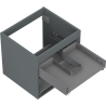 Mexen Box-A korpus szafki podumywalkowej 50 cm, 2 szuflady, grafit mat - 91AX0-0500-470-2-66