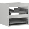 Mexen Box-A korpus szafki podumywalkowej 50 cm, 2 szuflady, szary mat - 91AX0-0500-470-2-62