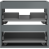 Mexen Box-A korpus szafki podumywalkowej 50 cm, 2 szuflady, grafit mat - 91AX0-0500-470-2-66