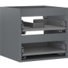Mexen Box-A korpus szafki podumywalkowej 50 cm, 2 szuflady, grafit mat - 91AX0-0500-470-2-66
