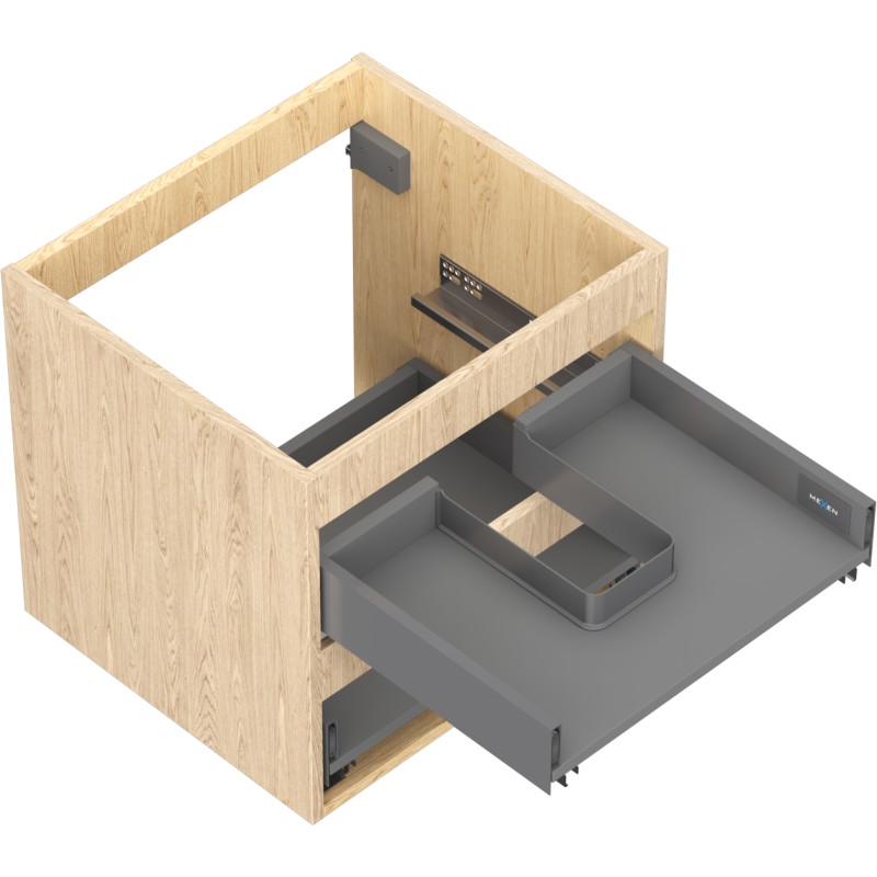 Mexen Box-A korpus szafki podumywalkowej 50 cm, 2 szuflady, dąb - 91AX0-0500-470-2-81