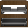 Mexen Box-A korpus szafki podumywalkowej 50 cm, 2 szuflady, orzech - 91AX0-0500-470-2-86