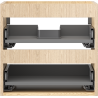Mexen Box-A korpus szafki podumywalkowej 50 cm, 2 szuflady, dąb - 91AX0-0500-470-2-81