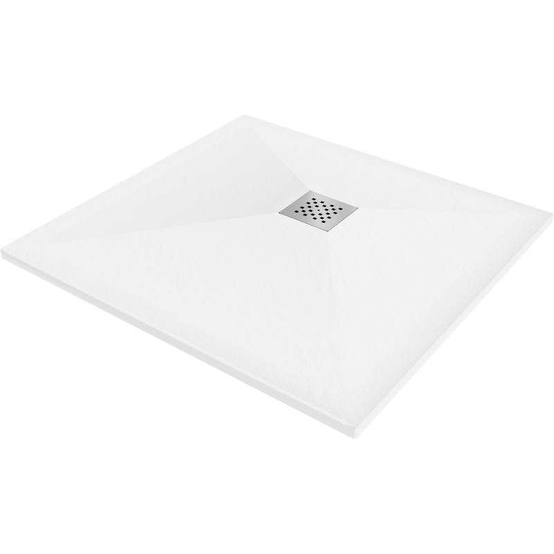 Mexen Stone+ brodzik kompozytowy kwadratowy 70 x 70 cm, biały - 44107070