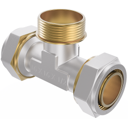 Mexen PEX-S trójnik skręcany PEX 20 x 1/2 GZ x 20 - W97233-2012M20-00