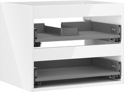 Mexen Box-A korpus szafki podumywalkowej 60 cm, 2 szuflady, biały połysk - 91AX0-0600-470-2-00