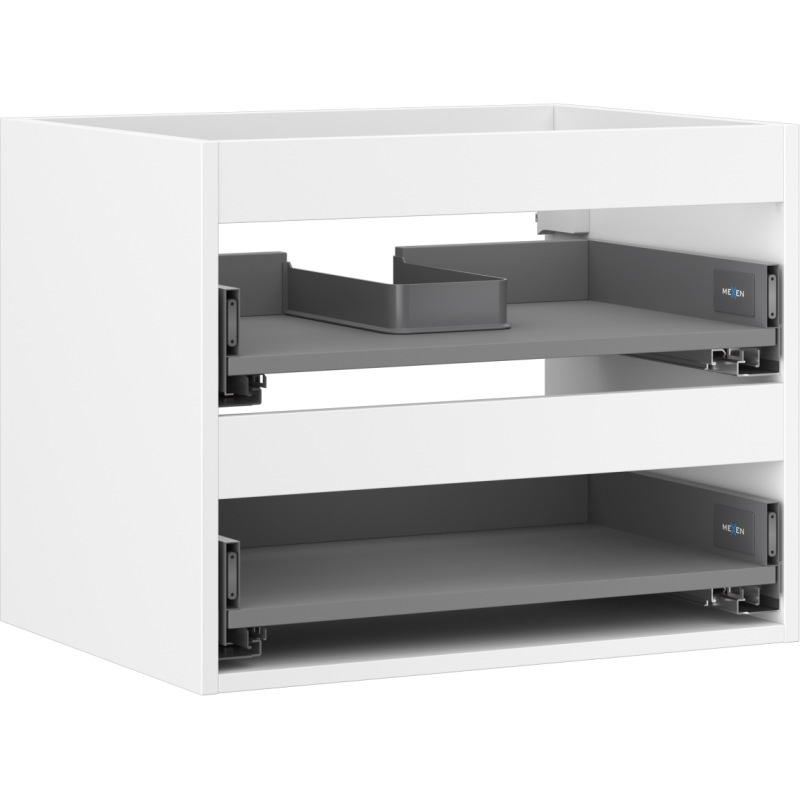 Mexen Box-A korpus szafki podumywalkowej 60 cm, 2 szuflady, biały mat - 91AX0-0600-470-2-01