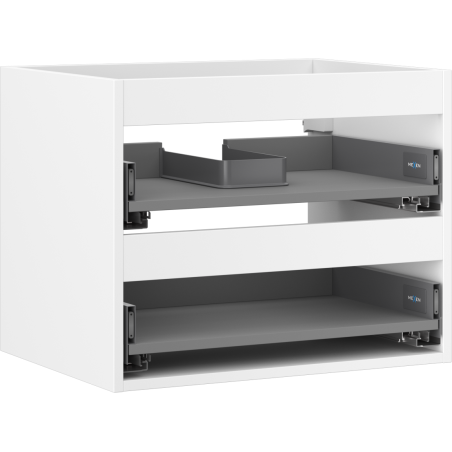 Mexen Box-A korpus szafki podumywalkowej 60 cm, 2 szuflady, biały mat - 91AX0-0600-470-2-01