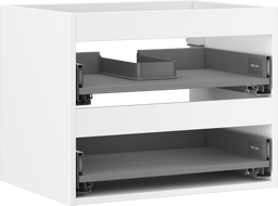 Mexen Box-A korpus szafki podumywalkowej 60 cm, 2 szuflady, biały mat - 91AX0-0600-470-2-01