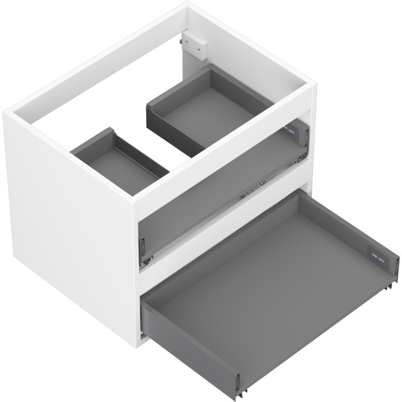 Mexen Box-A korpus szafki podumywalkowej 60 cm, 2 szuflady, biały mat - 91AX0-0600-470-2-01