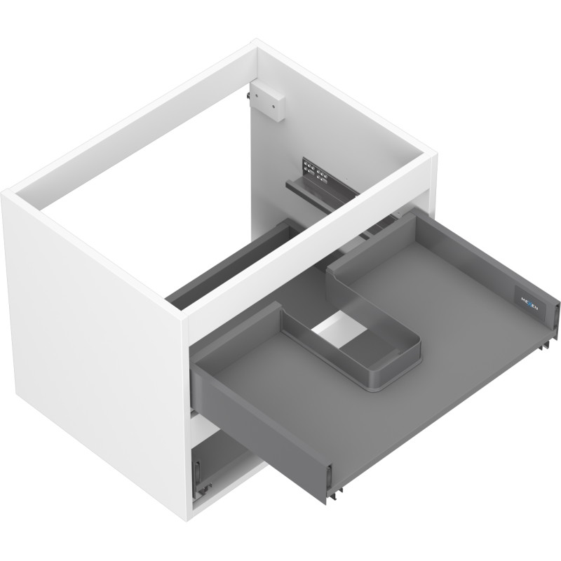 Mexen Box-A korpus szafki podumywalkowej 60 cm, 2 szuflady, biały mat - 91AX0-0600-470-2-01