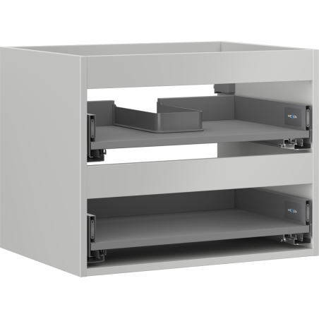 Mexen Box-A korpus szafki podumywalkowej 60 cm, 2 szuflady, szary mat - 91AX0-0600-470-2-62
