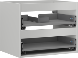 Mexen Box-A korpus szafki podumywalkowej 60 cm, 2 szuflady, szary mat - 91AX0-0600-470-2-62