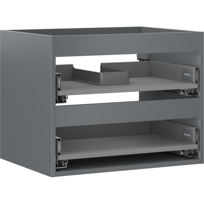 Mexen Box-A korpus szafki podumywalkowej 60 cm, 2 szuflady, grafit mat - 91AX0-0600-470-2-66