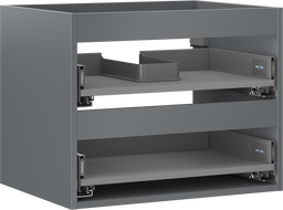 Mexen Box-A korpus szafki podumywalkowej 60 cm, 2 szuflady, grafit mat - 91AX0-0600-470-2-66