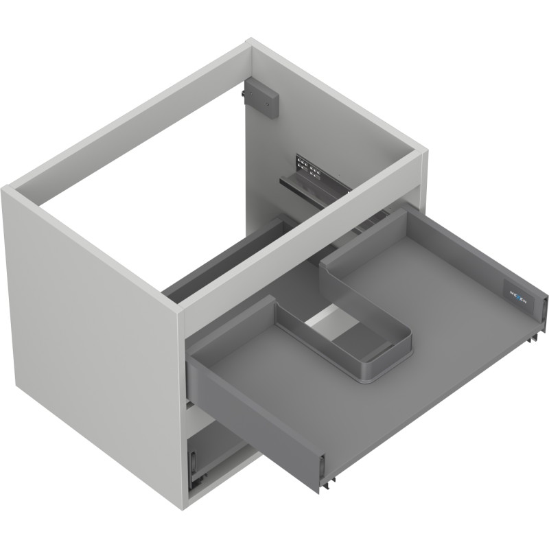 Mexen Box-A korpus szafki podumywalkowej 60 cm, 2 szuflady, szary mat - 91AX0-0600-470-2-62