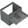 Mexen Box-A korpus szafki podumywalkowej 60 cm, 2 szuflady, grafit mat - 91AX0-0600-470-2-66