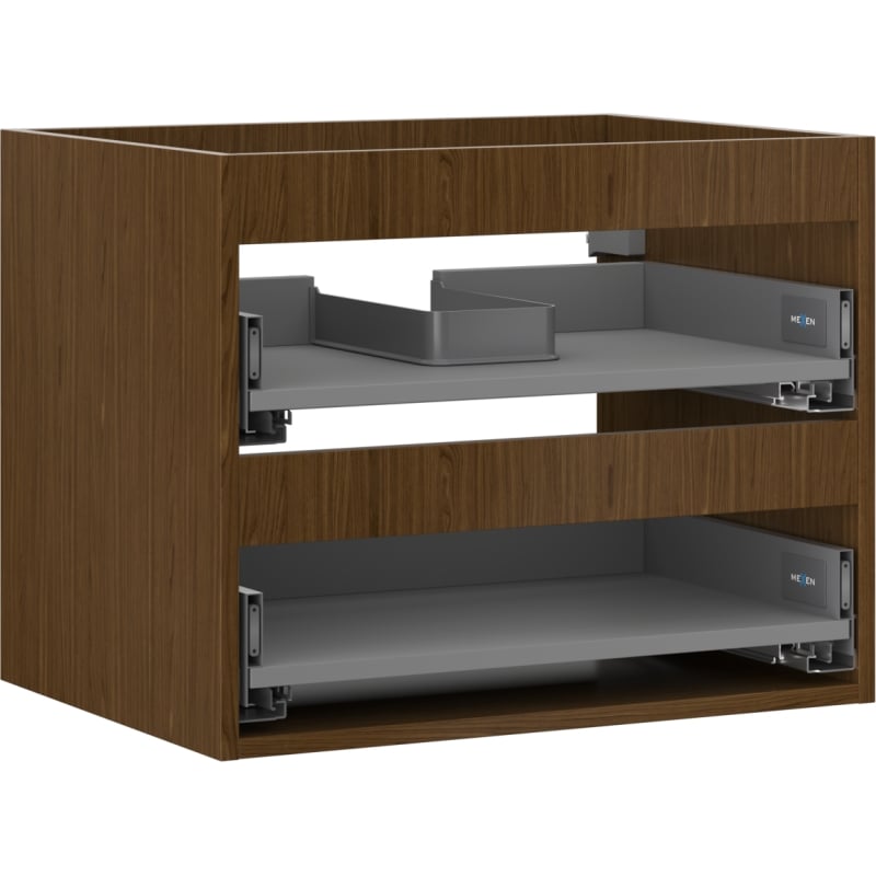 Mexen Box-A korpus szafki podumywalkowej 60 cm, 2 szuflady, orzech - 91AX0-0600-470-2-86