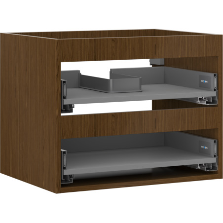 Mexen Box-A korpus szafki podumywalkowej 60 cm, 2 szuflady, orzech - 91AX0-0600-470-2-86