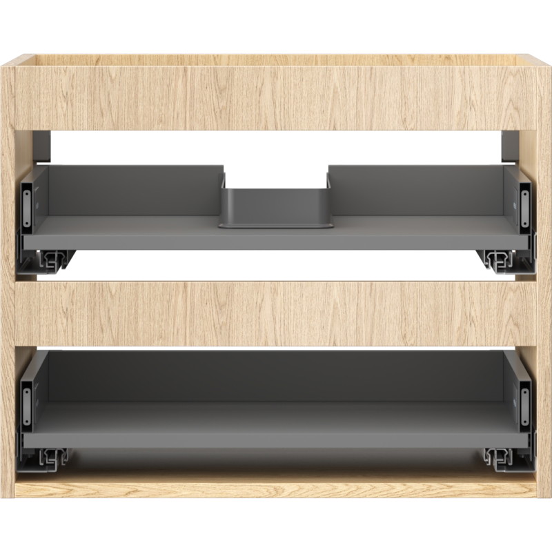 Mexen Box-A korpus szafki podumywalkowej 60 cm, 2 szuflady, dąb - 91AX0-0600-470-2-81
