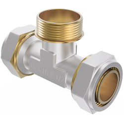 Mexen PEX-S trójnik skręcany PEX 20 x 3/4 GZ x 20 - W97233-2034M20-00