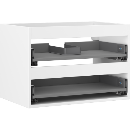 Mexen Box-A korpus szafki podumywalkowej 70 cm, 2 szuflady, biały mat - 91AX0-0700-470-2-01