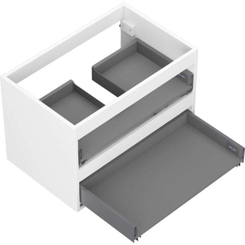 Mexen Box-A korpus szafki podumywalkowej 70 cm, 2 szuflady, biały mat - 91AX0-0700-470-2-01