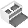 Mexen Box-A korpus szafki podumywalkowej 70 cm, 2 szuflady, biały mat - 91AX0-0700-470-2-01