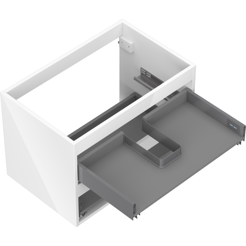 Mexen Box-A korpus szafki podumywalkowej 70 cm, 2 szuflady, biały połysk - 91AX0-0700-470-2-00