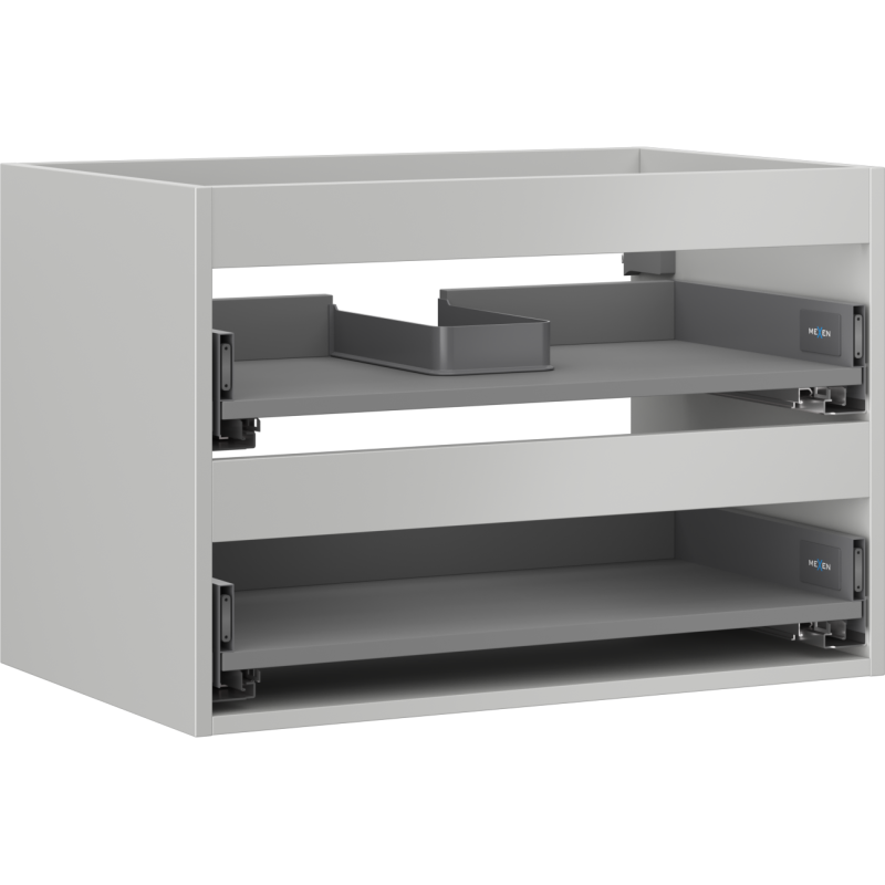 Mexen Box-A korpus szafki podumywalkowej 70 cm, 2 szuflady, szary mat - 91AX0-0700-470-2-62