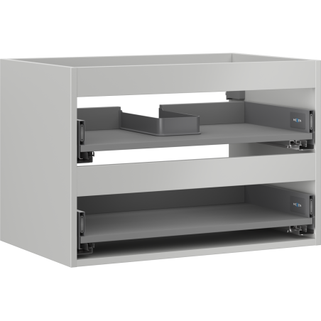 Mexen Box-A korpus szafki podumywalkowej 70 cm, 2 szuflady, szary mat - 91AX0-0700-470-2-62