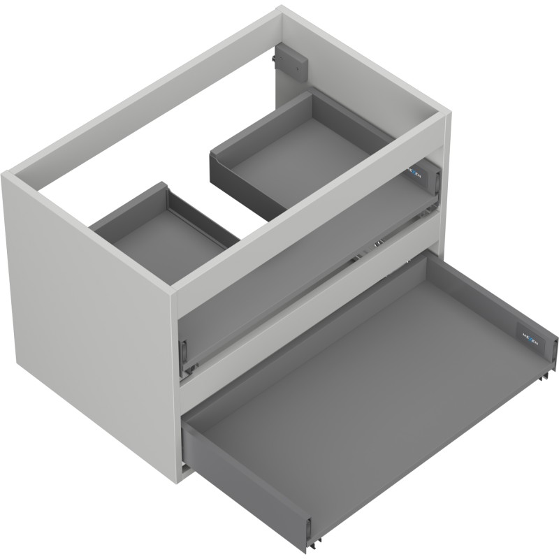 Mexen Box-A korpus szafki podumywalkowej 70 cm, 2 szuflady, szary mat - 91AX0-0700-470-2-62