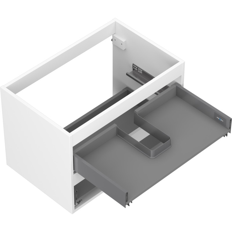 Mexen Box-A korpus szafki podumywalkowej 70 cm, 2 szuflady, biały mat - 91AX0-0700-470-2-01