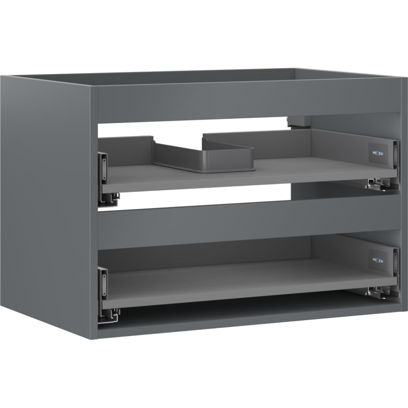 Mexen Box-A korpus szafki podumywalkowej 70 cm, 2 szuflady, grafit mat - 91AX0-0700-470-2-66