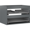 Mexen Box-A korpus szafki podumywalkowej 70 cm, 2 szuflady, grafit mat - 91AX0-0700-470-2-66