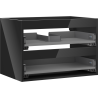 Mexen Box-A korpus szafki podumywalkowej 70 cm, 2 szuflady, czarny połysk - 91AX0-0700-470-2-70