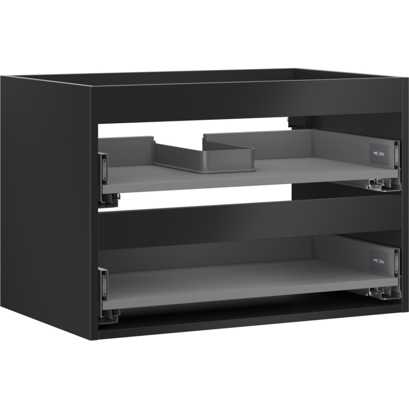 Mexen Box-A korpus szafki podumywalkowej 70 cm, 2 szuflady, czarny mat - 91AX0-0700-470-2-71