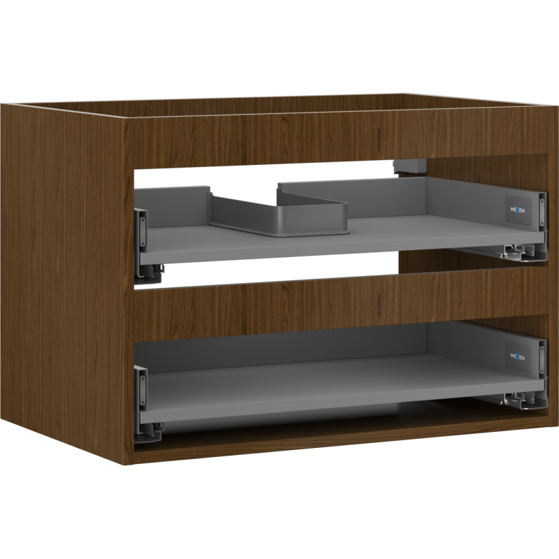 Mexen Box-A korpus szafki podumywalkowej 70 cm, 2 szuflady, orzech - 91AX0-0700-470-2-86