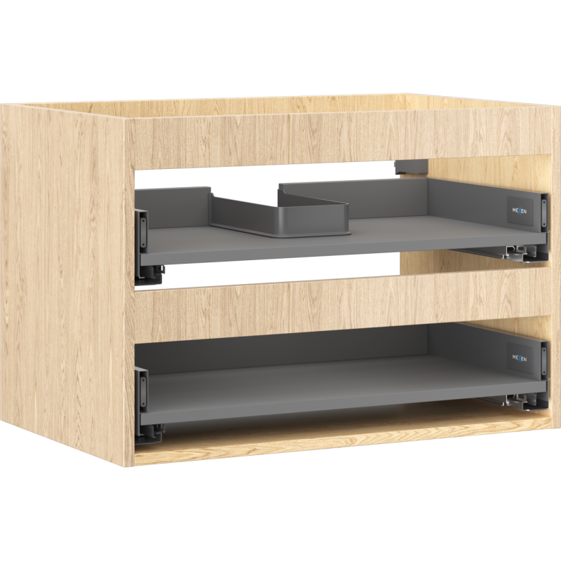 Mexen Box-A korpus szafki podumywalkowej 70 cm, 2 szuflady, dąb - 91AX0-0700-470-2-81
