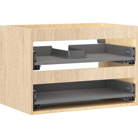 Mexen Box-A korpus szafki podumywalkowej 70 cm, 2 szuflady, dąb - 91AX0-0700-470-2-81