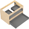 Mexen Box-A korpus szafki podumywalkowej 70 cm, 2 szuflady, dąb - 91AX0-0700-470-2-81