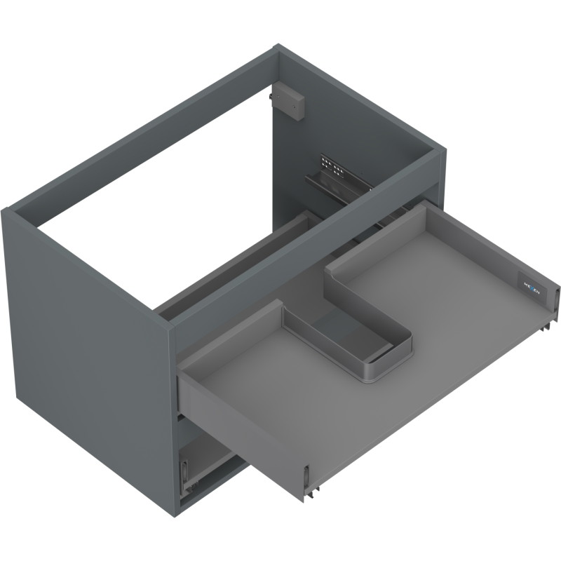Mexen Box-A korpus szafki podumywalkowej 70 cm, 2 szuflady, grafit mat - 91AX0-0700-470-2-66