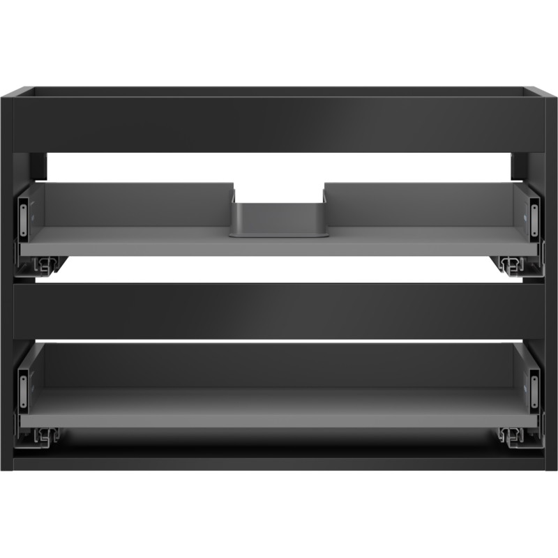 Mexen Box-A korpus szafki podumywalkowej 70 cm, 2 szuflady, czarny mat - 91AX0-0700-470-2-71
