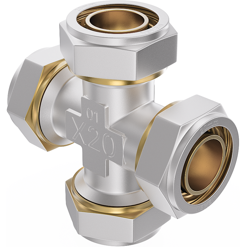 Mexen PEX-S czwórnik skręcany PEX 16 x 16 x 16 x 16 - W97237-161616-00