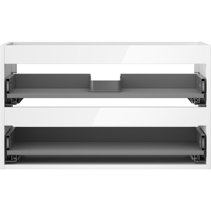 Mexen Box-A korpus szafki podumywalkowej 80 cm, 2 szuflady, biały połysk - 91AX0-0800-470-2-00